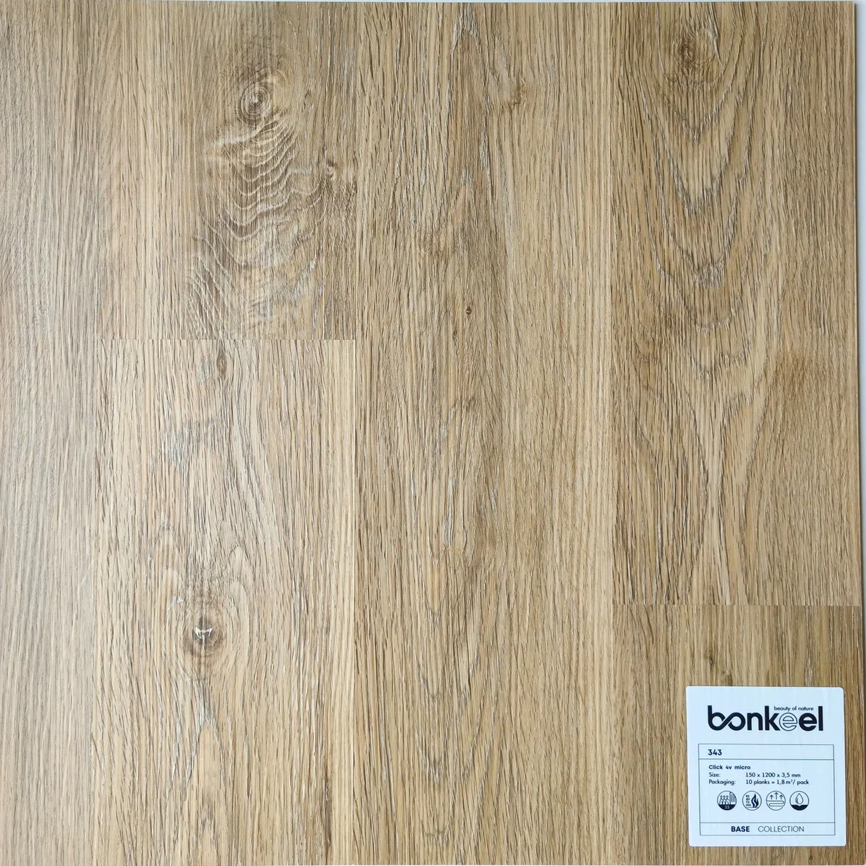 Плитка ПВХ "Bonkeel" Base New 343 (1220*150*3,5 мм) — купить в Армавире