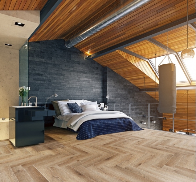 Виниловый ламинат SPC "Cronafloor" Herringbone Дуб Монпелье (640*128*4,5 мм) — купить в Армавире