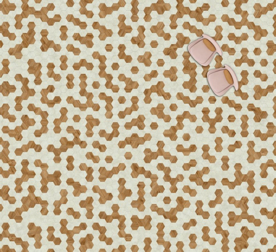 Виниловая плитка "Moduleo" Moods Hexagon 322 (226,32*196*2,5 мм) — купить в Армавире