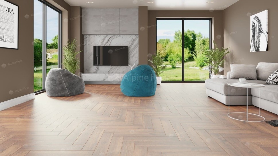 Виниловая плитка "Alpine Floor" Parquet LVT Дуб Royal (590*118*2,5 мм) — купить в Армавире