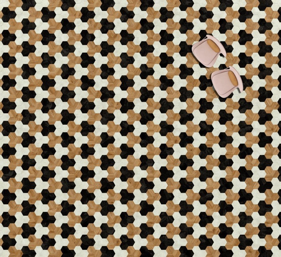 Виниловая плитка "Moduleo" Moods Hexagon 354 (226,32*196*2,5 мм) — купить в Армавире