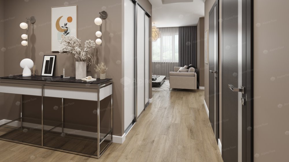 SPC Ламинат "Alpine Floor" Дуб млечный (1524*180*8 мм) — купить в Армавире