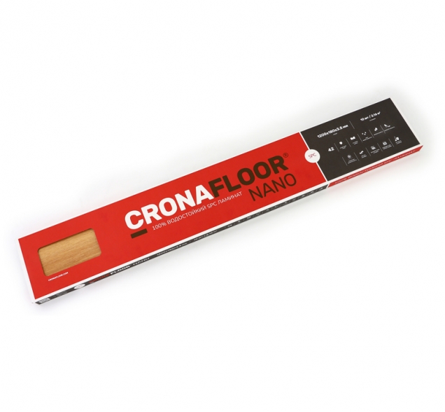 SPC ламинат "CronaFloor" Nano 4V Клен (1200*180*3,5 мм) — купить в Армавире