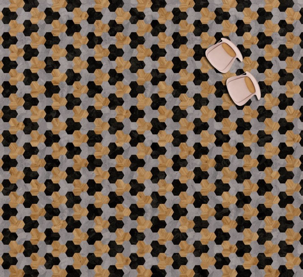 Виниловая плитка "Moduleo" Moods Hexagon 353 (226,32*196*2,5 мм) — купить в Армавире