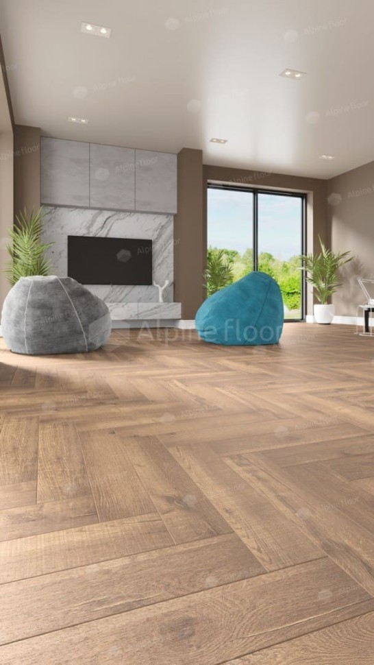 Виниловая плитка "Alpine Floor" Parquet LVT Дуб Royal (590*118*2,5 мм) — купить в Армавире
