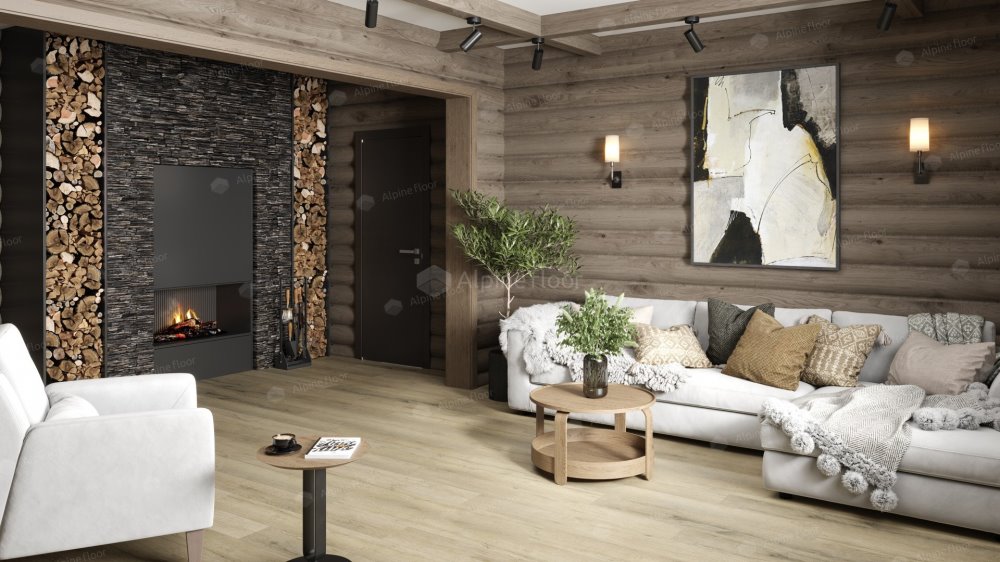 SPC Ламинат "Alpine Floor" Дуб сливочный (1220*183*8 мм) — купить в Армавире