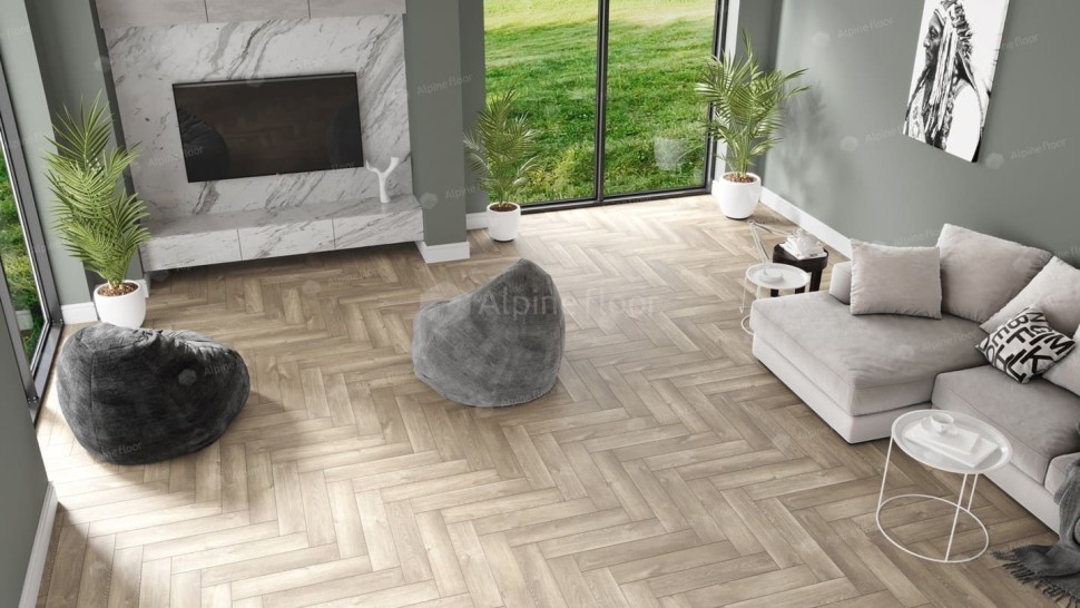 Виниловая плитка "Alpine Floor" Parquet LVT Дуб Натуральный Отбеленный (590*118*2,5 мм) — купить в Армавире