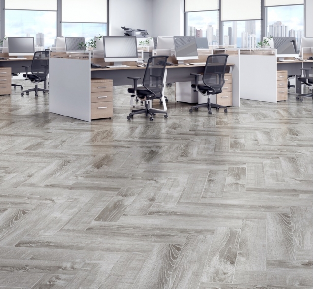 Виниловый ламинат SPC "Cronafloor" Herringbone Дуб Страсбург (640*128*4,5 мм) — купить в Армавире