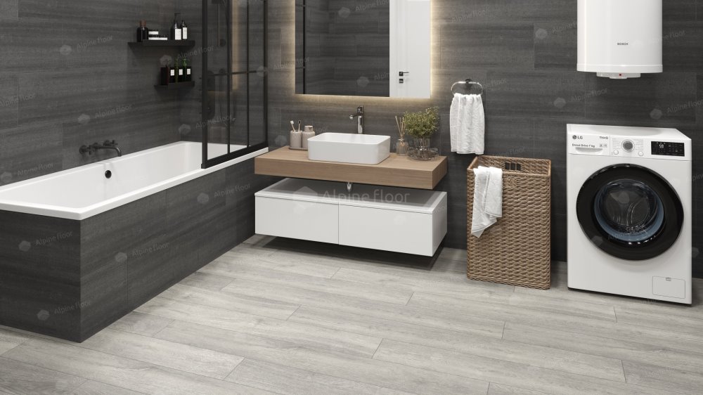 SPC Ламинат "Alpine Floor" Дуб платина (1524*180*8 мм) — купить в Армавире