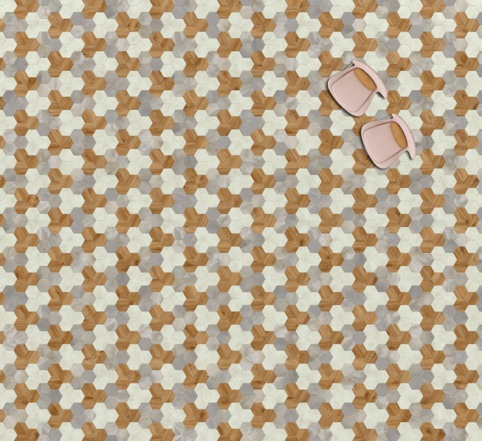 Виниловая плитка "Moduleo" Moods Hexagon 351 (226,32*196*2,5 мм) — купить в Армавире