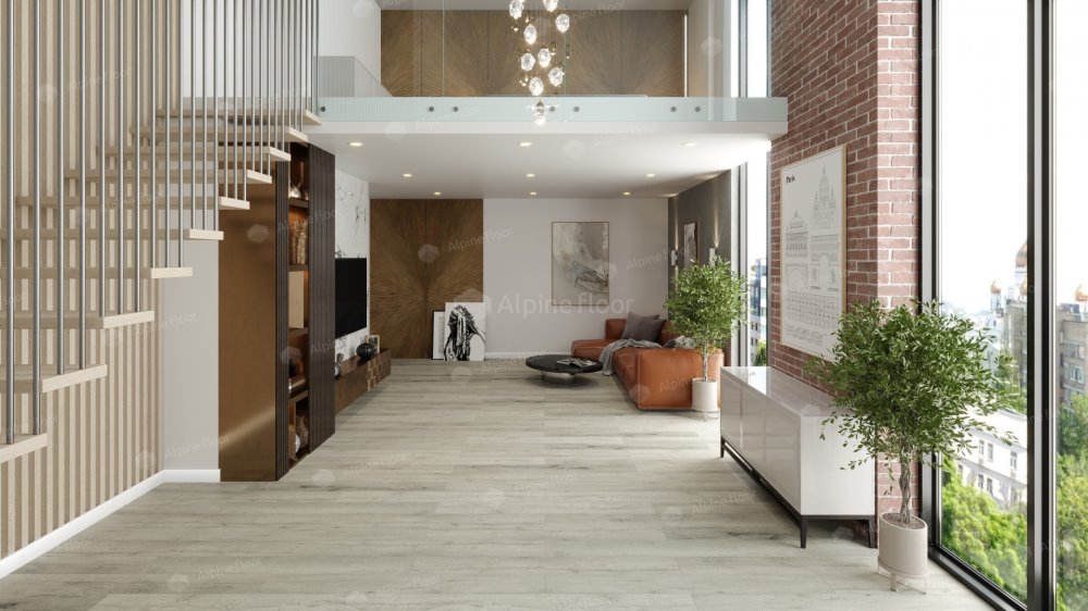 SPC Ламинат "Alpine Floor" Дуб серебряный (1220*183*8 мм) — купить в Армавире