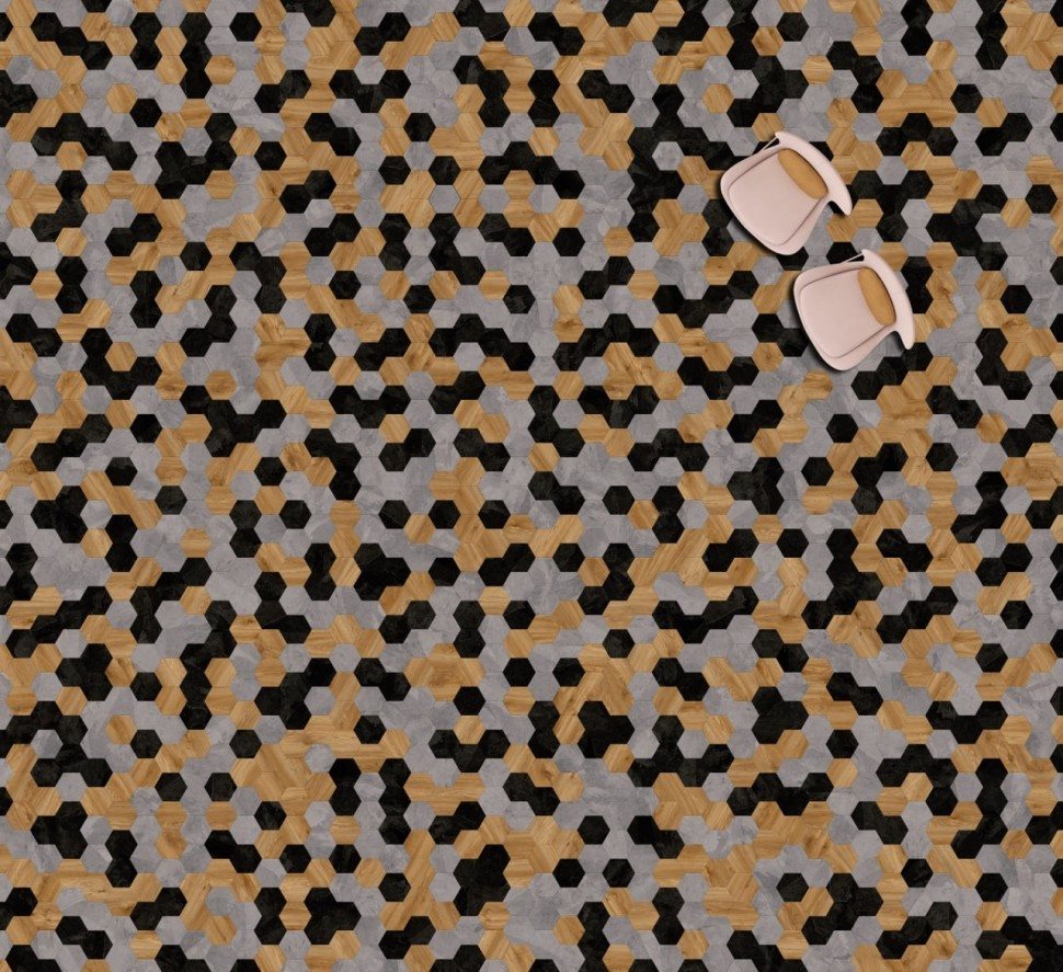 Виниловая плитка "Moduleo" Moods Hexagon 343 (226,32*196*2,5 мм) — купить в Армавире