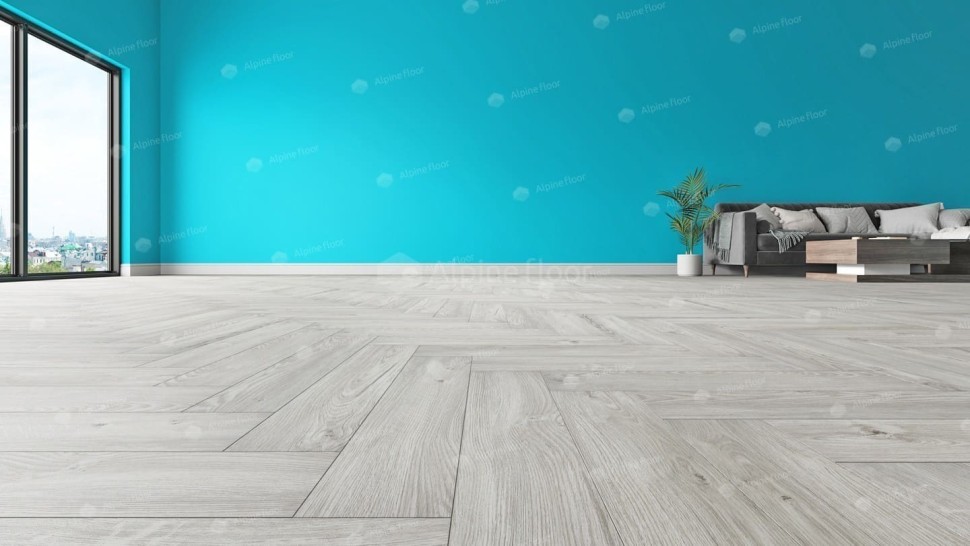 Виниловая плитка "Alpine Floor" Parquet LVT Снежный (590*118*2,5 мм) — купить в Армавире