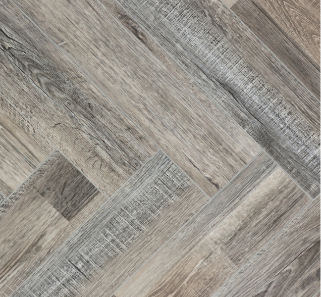 Виниловый ламинат SPC "Cronafloor" Herringbone Дуб Реймс (640*128*4,5 мм) — купить в Армавире