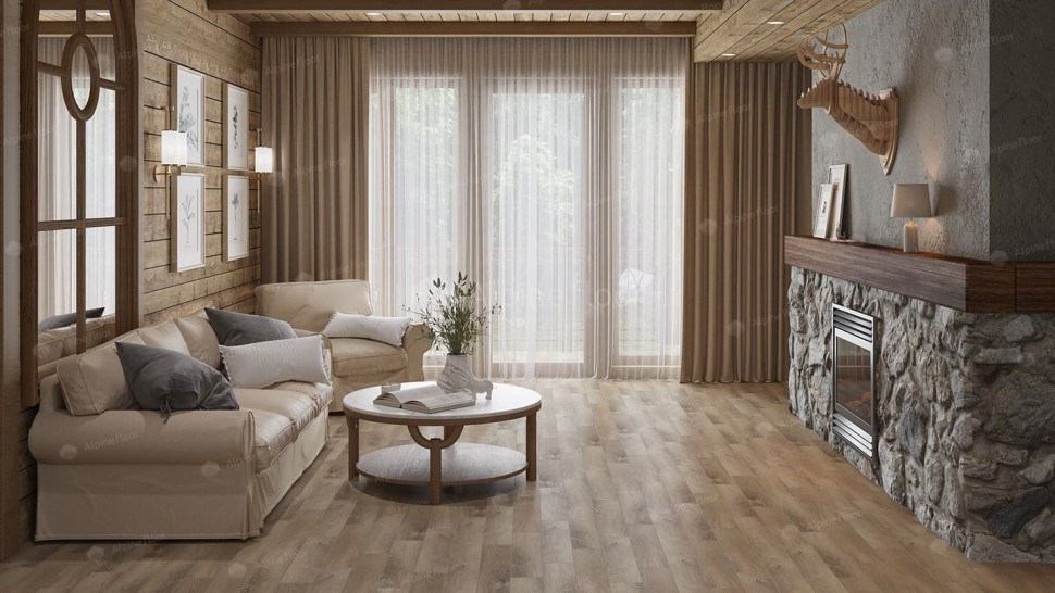 Виниловая плитка "Alpine Floor" Parquet LVT Дуб Синистра (590*118*2,5 мм) — купить в Армавире