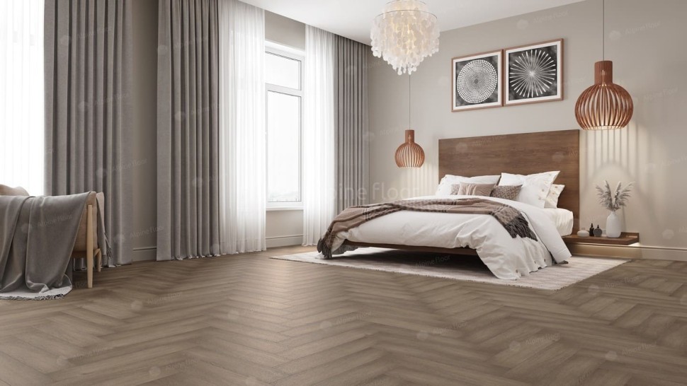 Виниловая плитка "Alpine Floor" Parquet LVT Дуб Насыщенный (590*118*2,5 мм) — купить в Армавире