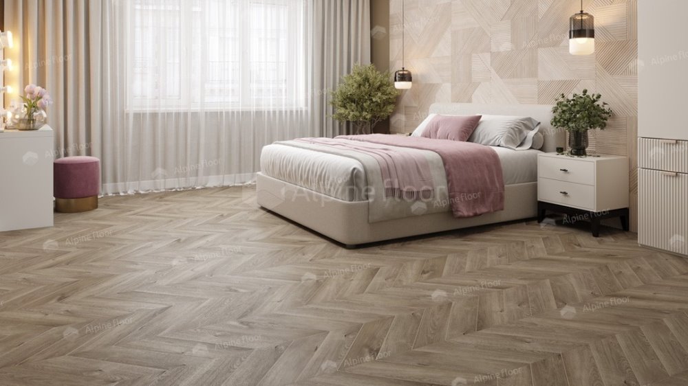 LVT плитка "Alpine Floor" Дуб Натуральный Отбеленный (555*127*2,5 мм) — купить в Армавире