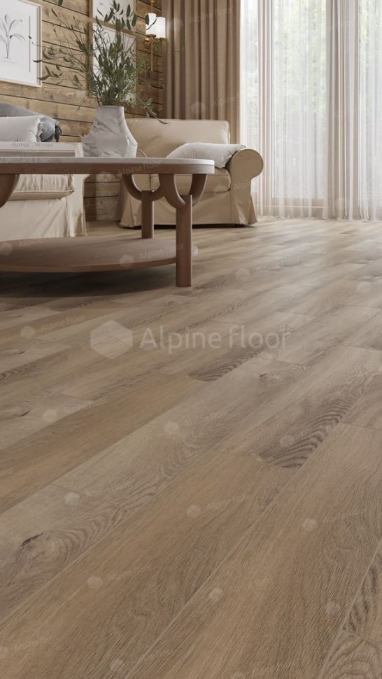 Виниловая плитка "Alpine Floor" Parquet LVT Дуб Синистра (590*118*2,5 мм) — купить в Армавире
