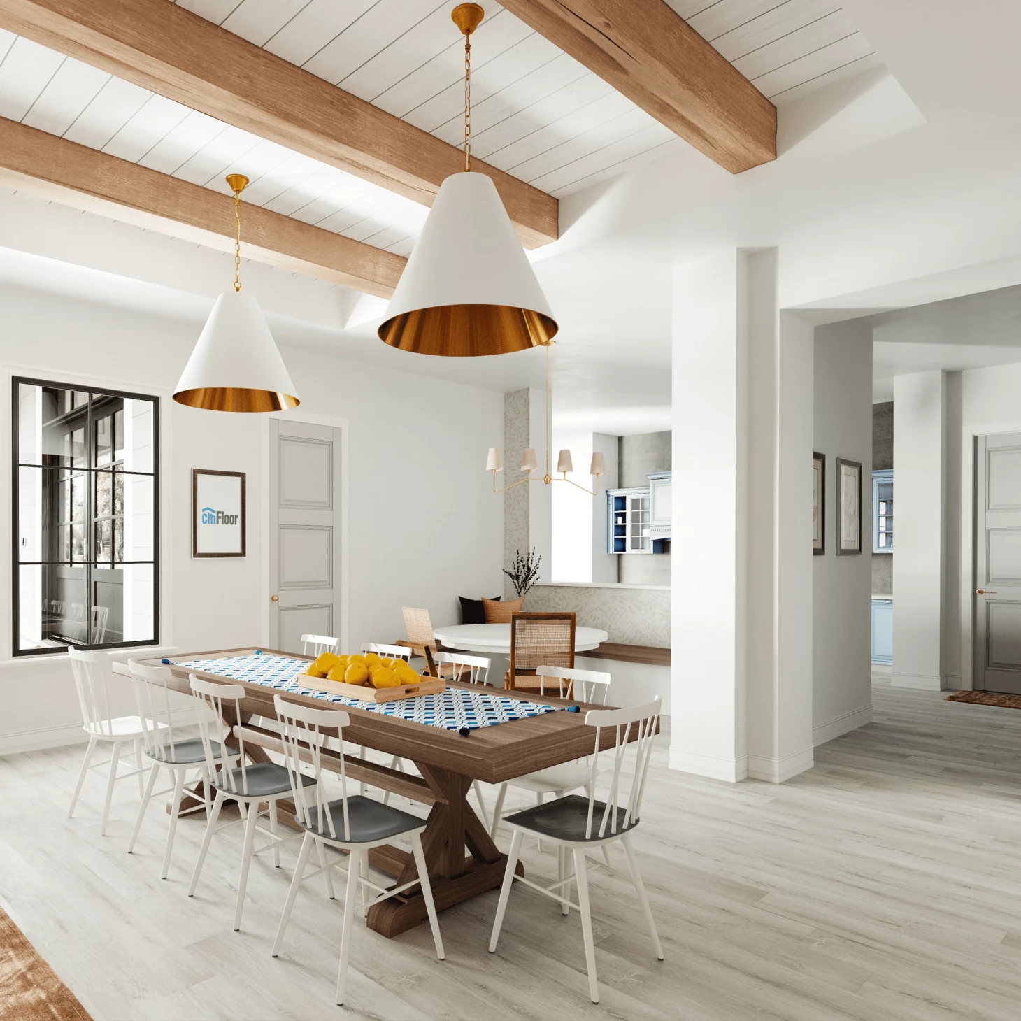 SPC плитка для пола Дуб Ледяной (1220*180*4 мм) — купить в Армавире