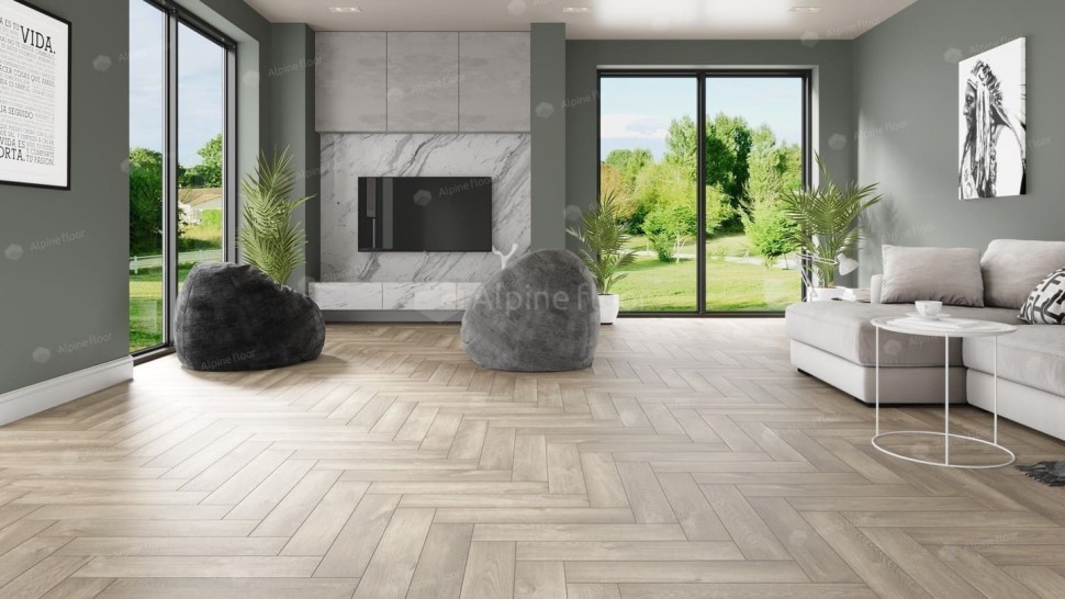 Виниловая плитка "Alpine Floor" Parquet LVT Дуб Натуральный Отбеленный (590*118*2,5 мм) — купить в Армавире