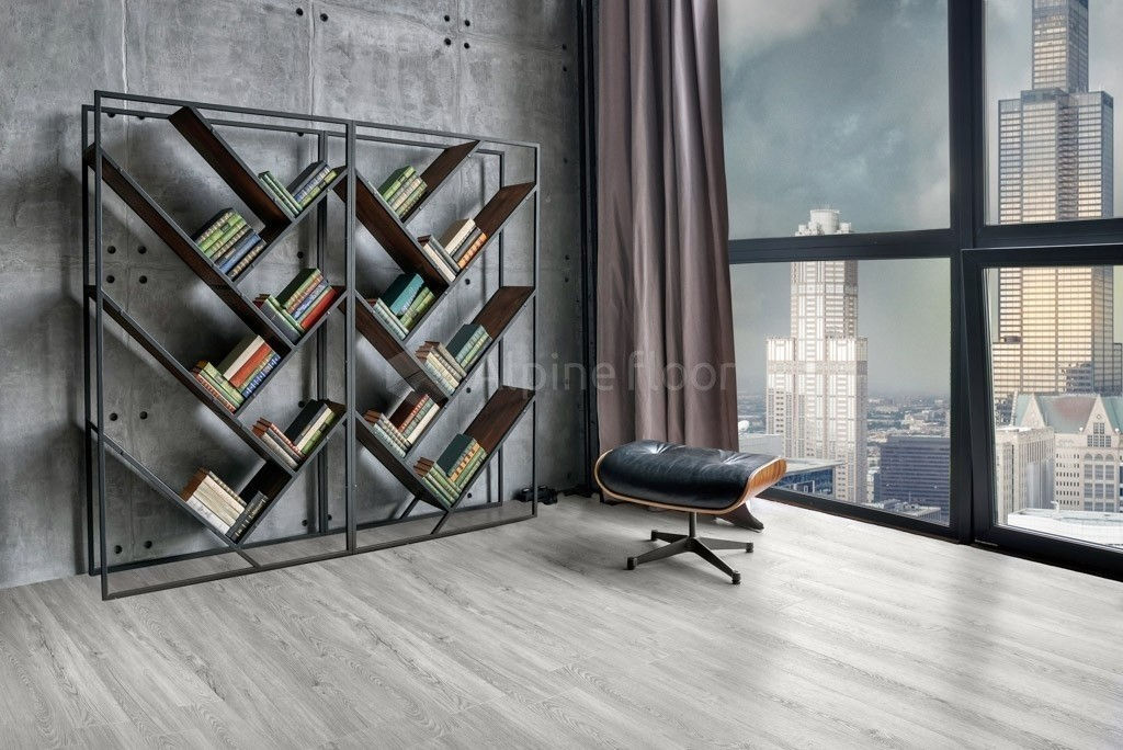 Замковая ПВХ плитка Секвойя Снежная  (1219*184*3,2мм) — купить в Армавире