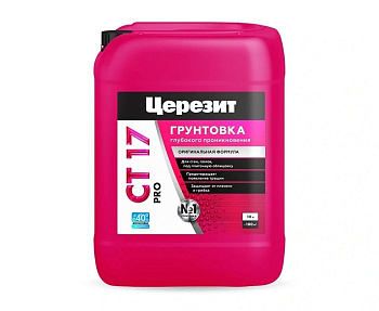 Грунтовка Ceresit CT17 PRO, глубокого проникновения, 10 л